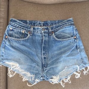 Vintage high waisted Levi shorts
